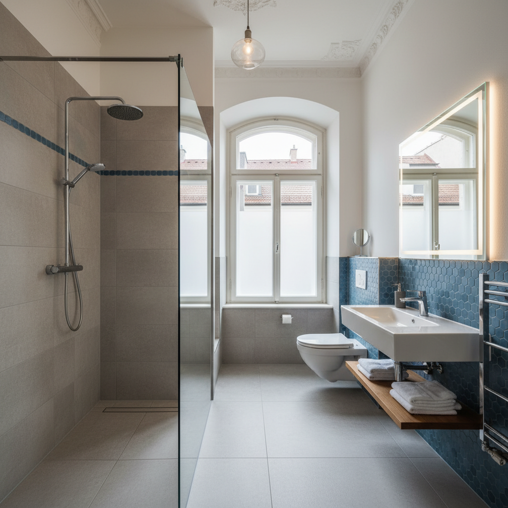 Barrierefreies Bad im Altbau